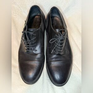 Emporio Giorgio Armani‎ Black Leather Derby Oxford Dress Shoes Men’s Size 7.5